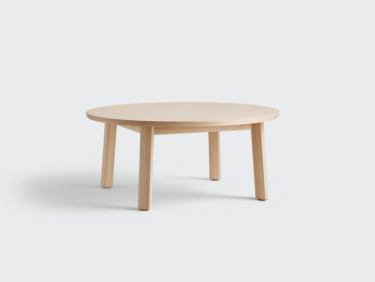 Tavolino Da Caffè 110×70×45 cm - legno chiaro piano ovale - stile nordico per soggiorno