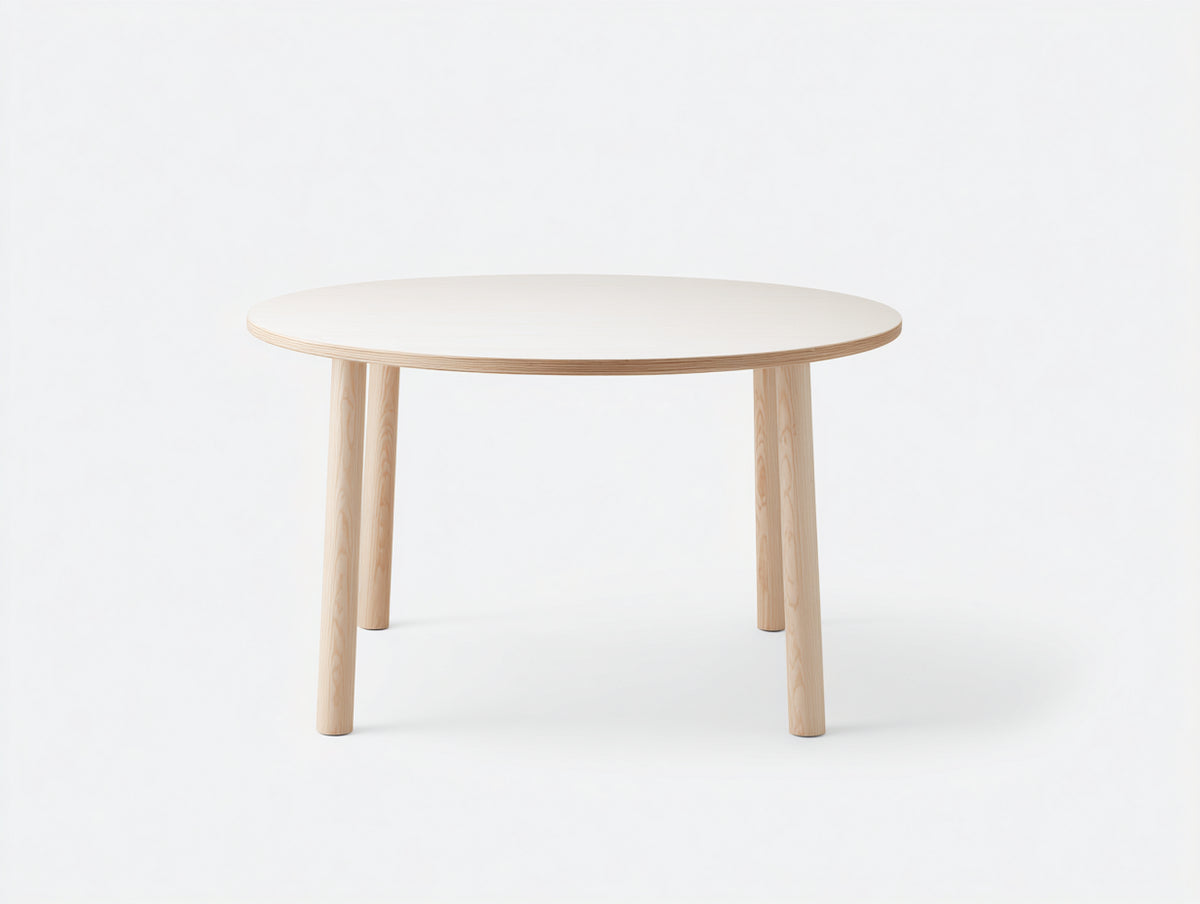 Tavolino Da Caffè 120×75×42 cm - legno beige naturale con gambe sottili - design minimalista per soggiorno