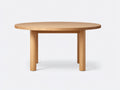 Tavolino Da Caffè circolare 105×105×43 cm - legno rovere miele - telaio sottopiano e quattro supporti dritti per Soggiorno
