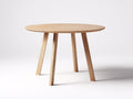 Tavolino Da Caffè 120×120×43 cm - piano rotondo in rovere chiaro - stile scandinavo per soggiorno