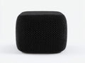 Pedale compatto 52×52×43 cm - tessuto intrecciato nero - profilo bombato e base integrata per Camera Da Letto